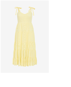 Shop the Allegra Embroidered Tier Dress