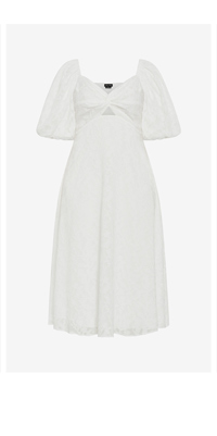 Shop the Inez Twist Puff Sleeve Dress