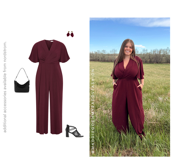 Shop the Braelynn V Neck Jumpsuit