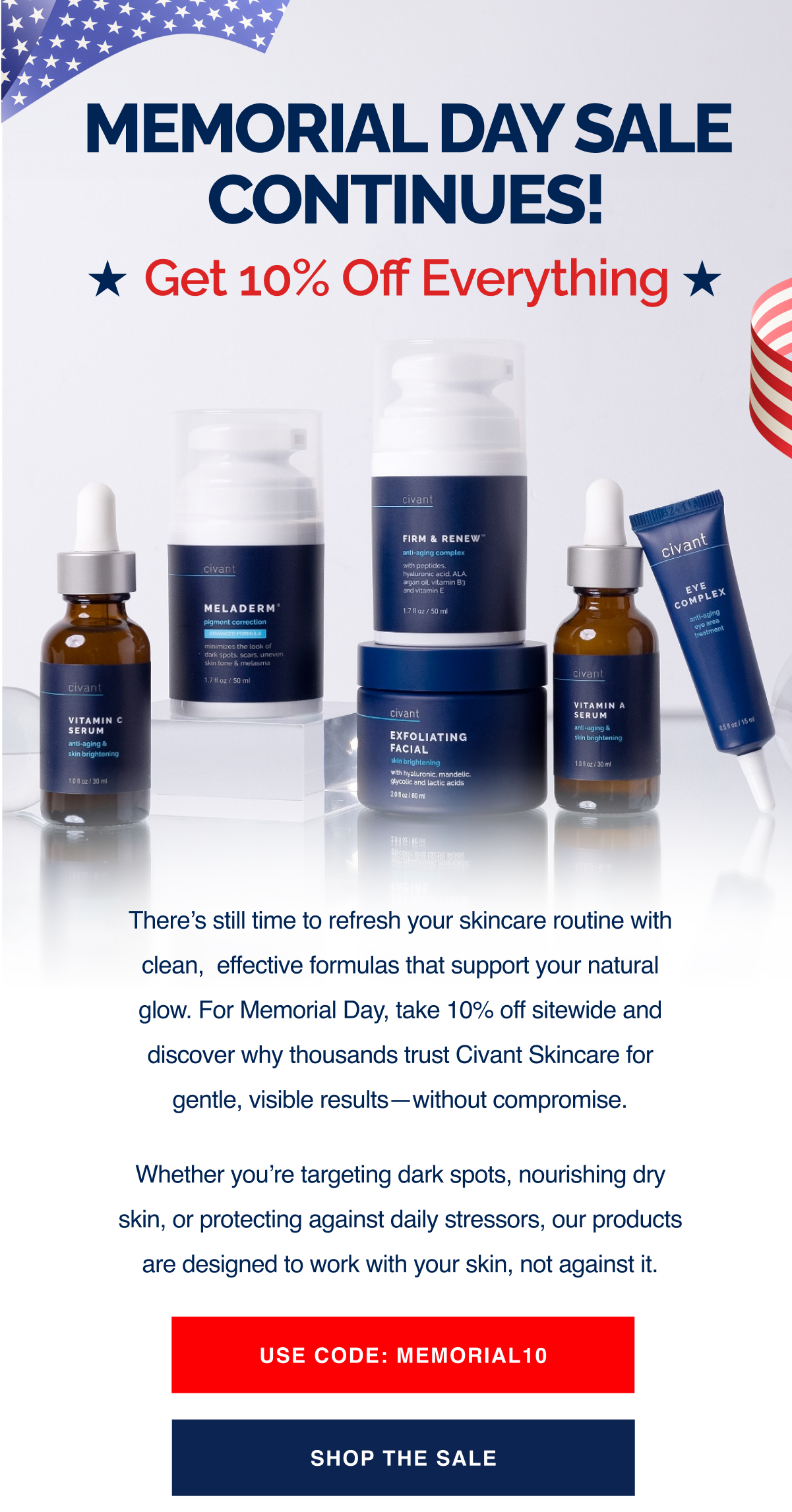 Memorial Day Sale Continues!