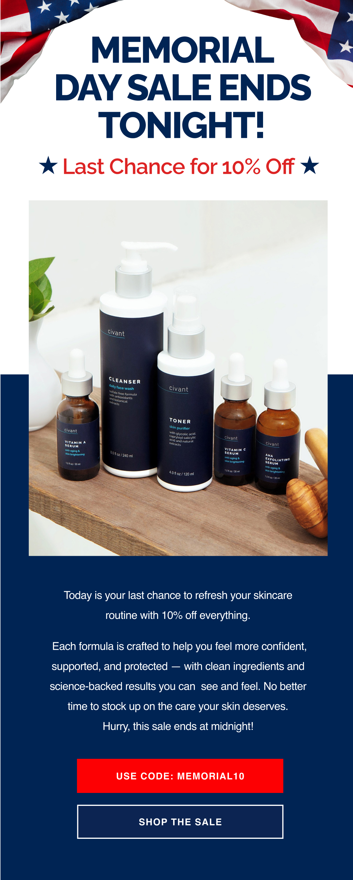Memorial Day Sale Last Chance