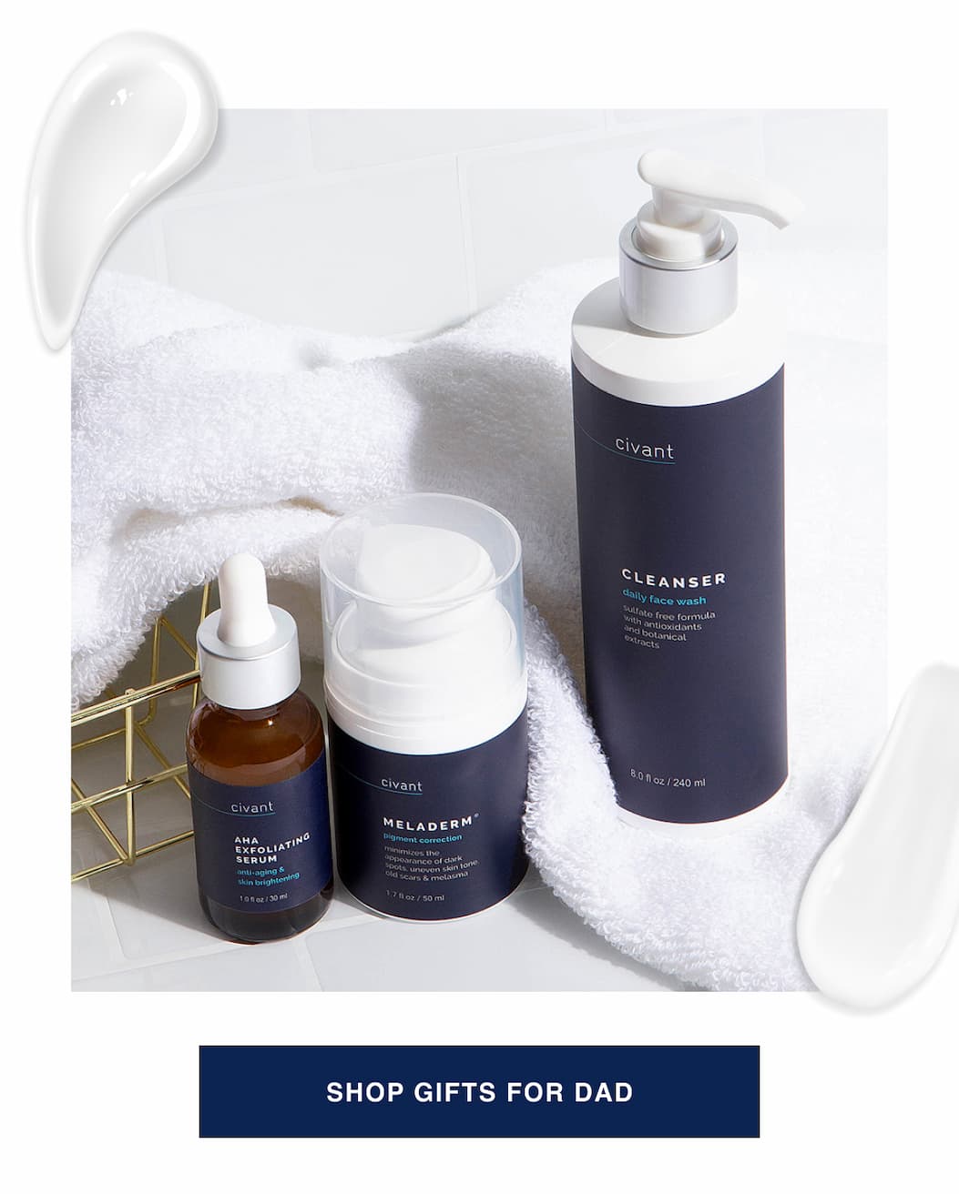 Skincare he'll actually use.