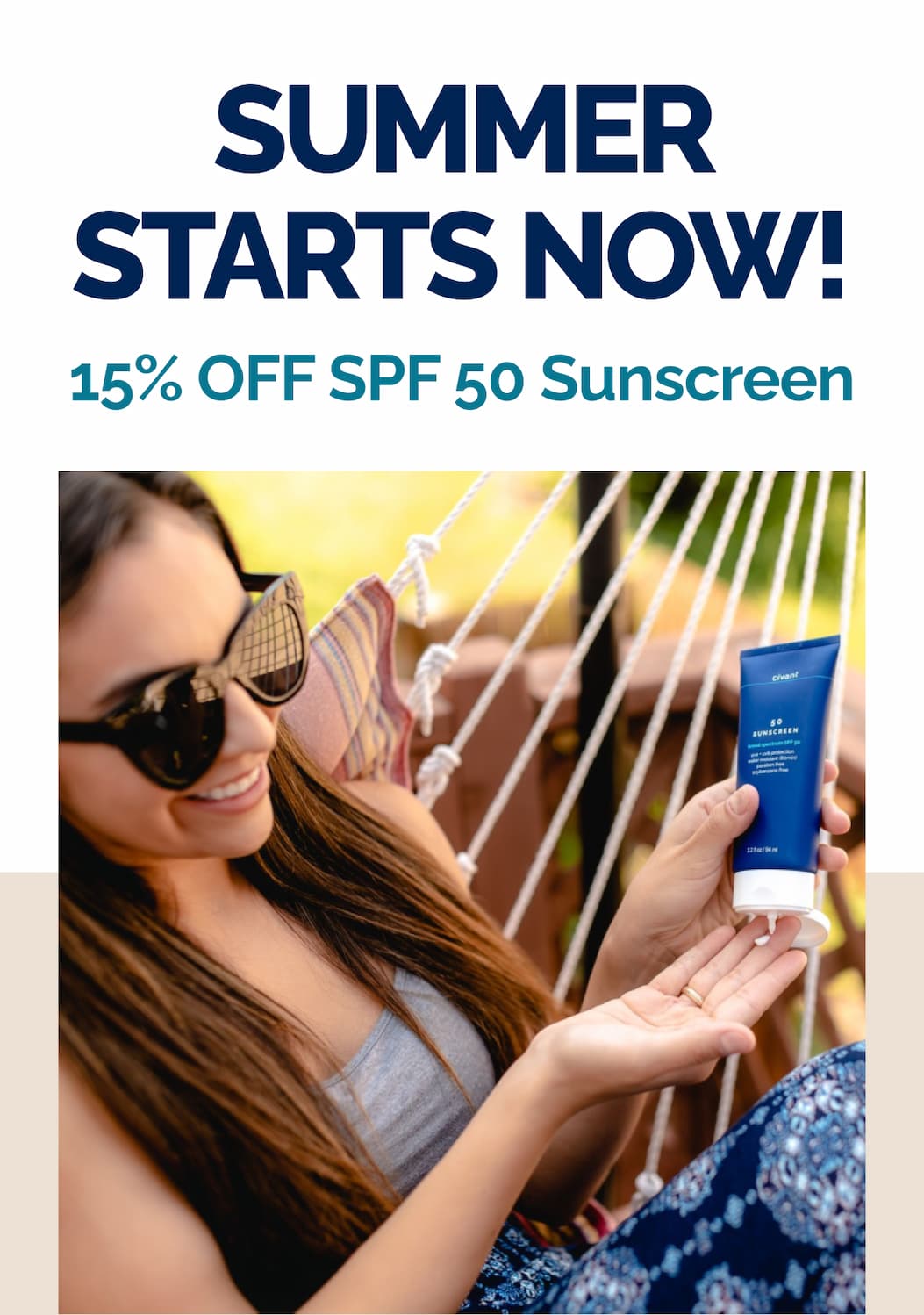 15% Off Sunscreen