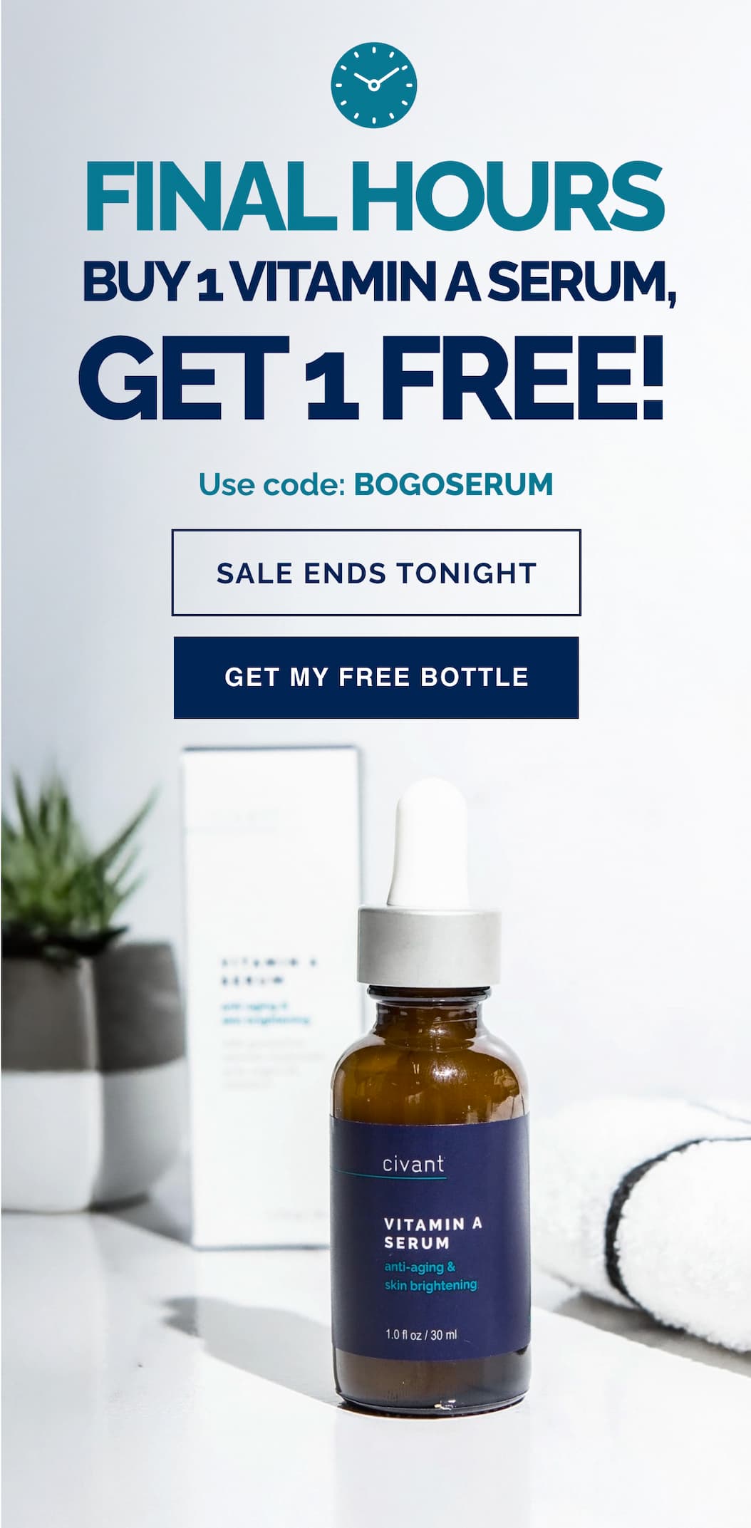 Final Hours - Buy 1 Vitamin A Serum, Get 1 Free