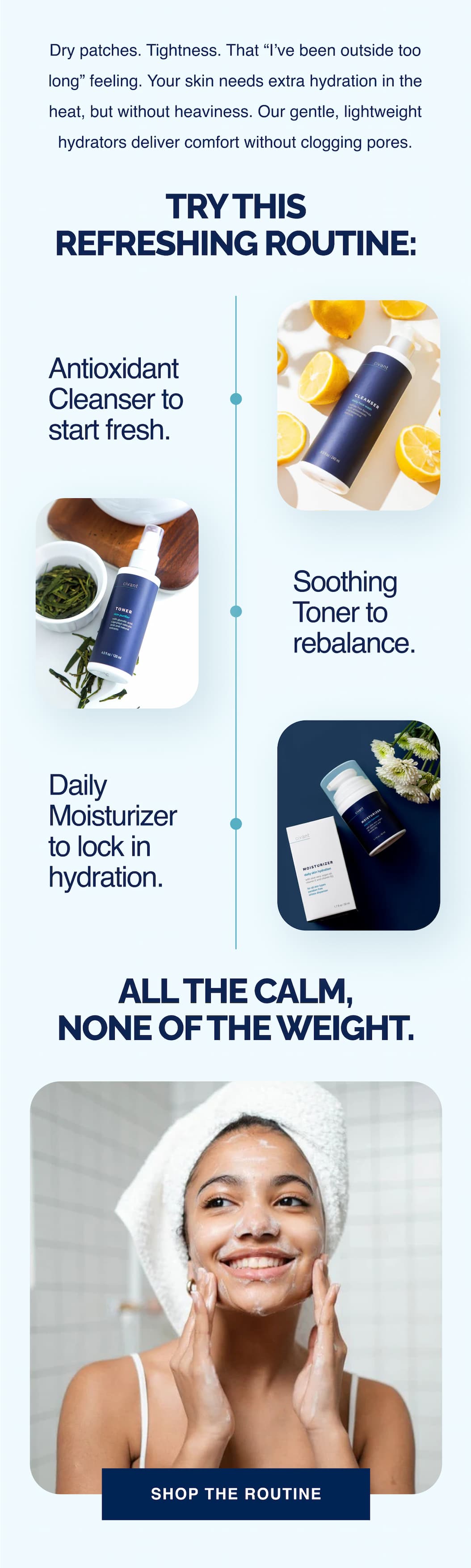 Try this refreshing routine:
