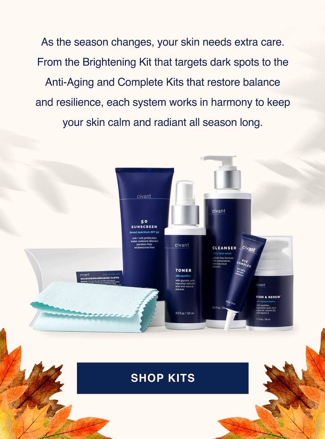 A kit for every fall skin need.