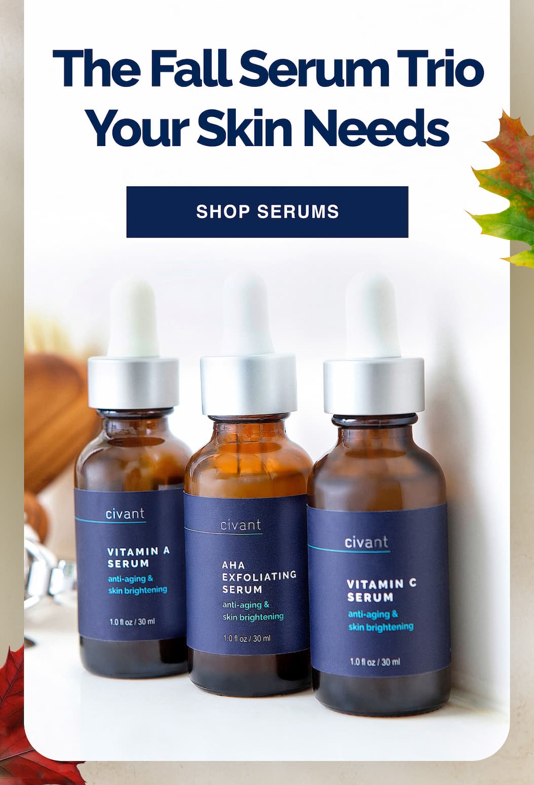The Fall Serum Trio Your Skin Needs