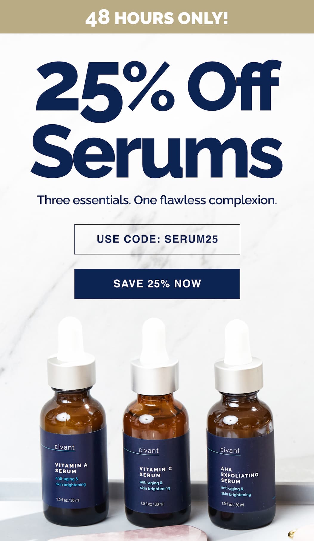 25% Off All Serums