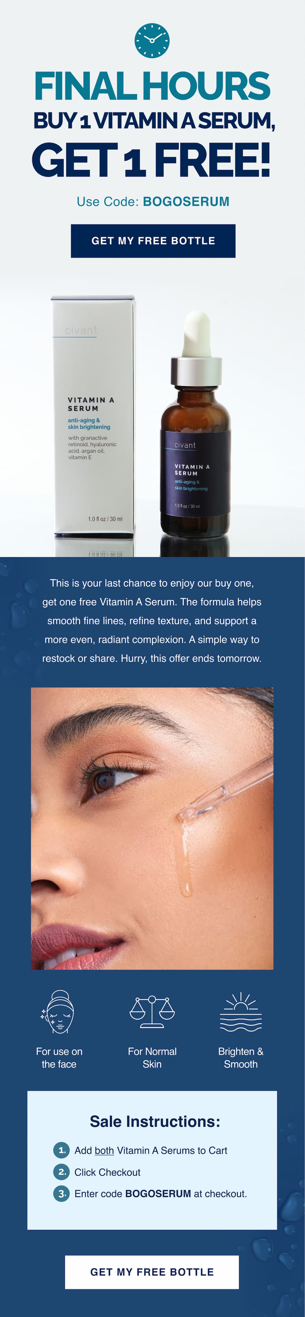 Final Hours - Buy 1 Vitamin A Serum, Get 1 Free
