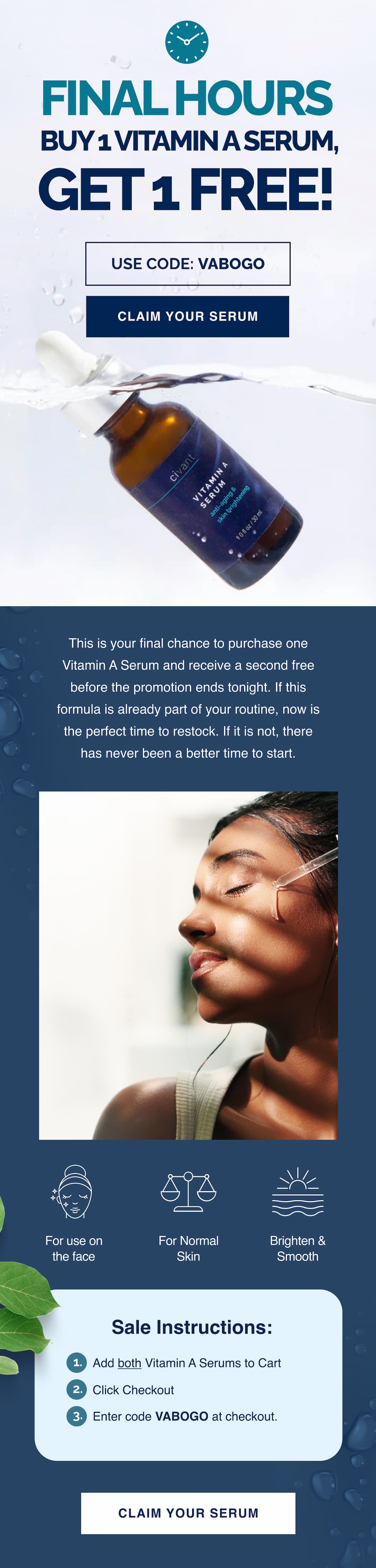 Final Hours - Buy 1 Vitamin A Serum, Get 1 Free