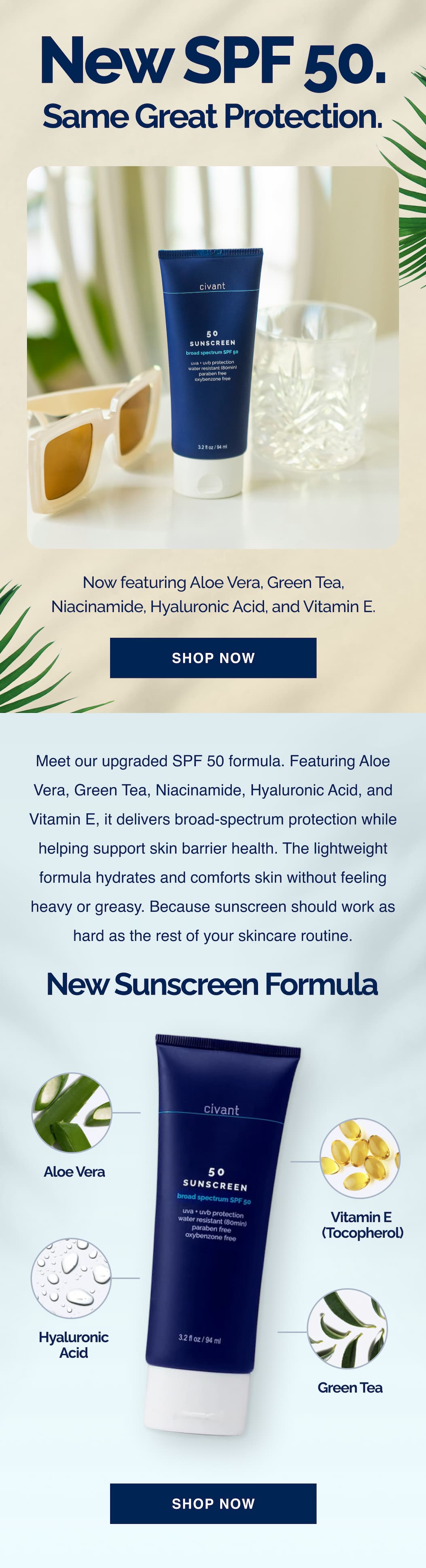 New SPF 50