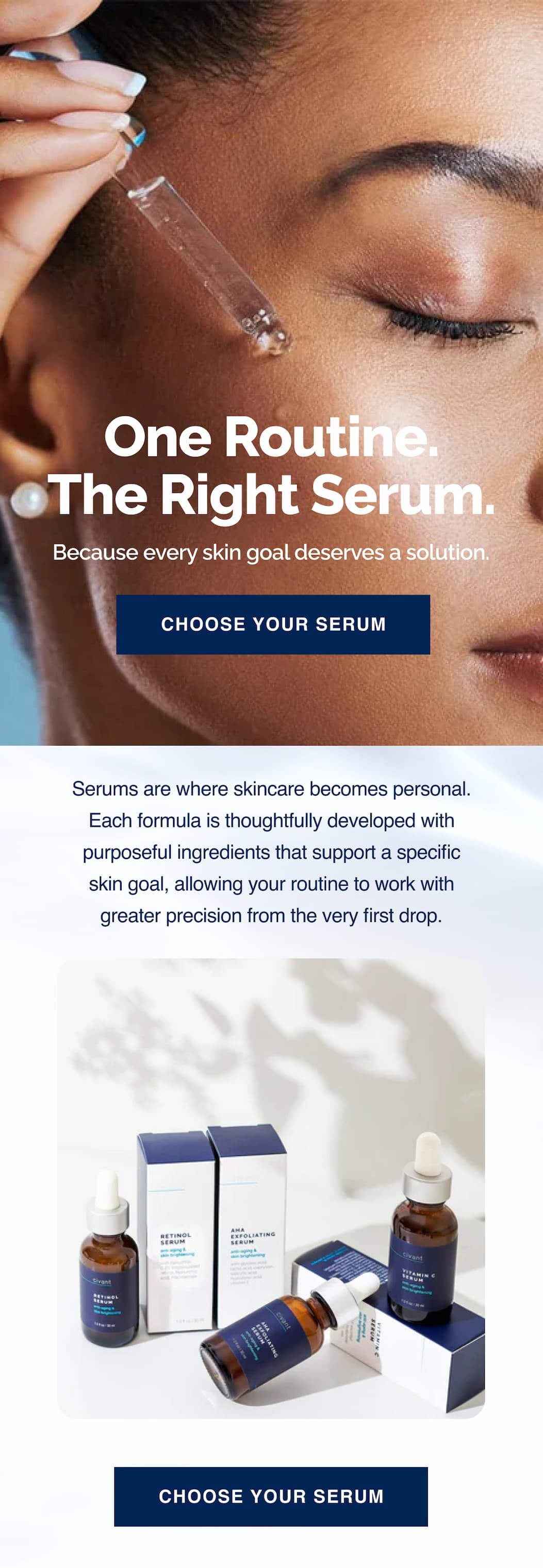 One routine. The right serum.