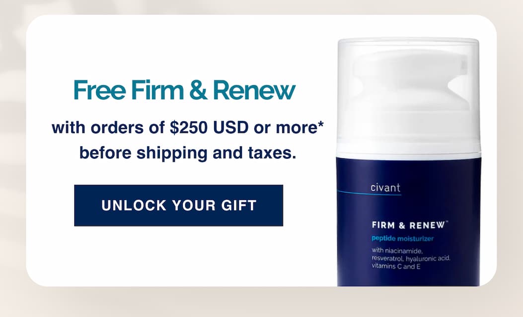 Complimentary Skincare, On Us.