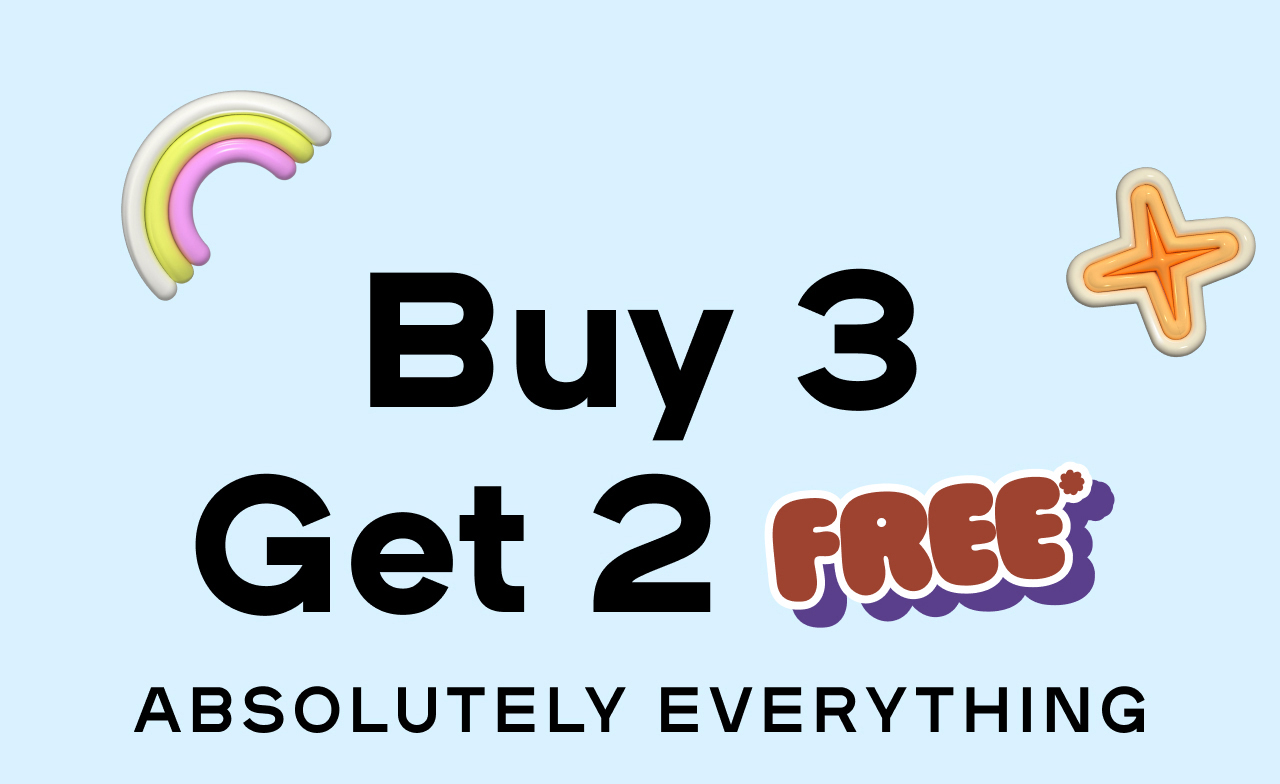 Buy 3 Get 2 Free Everything