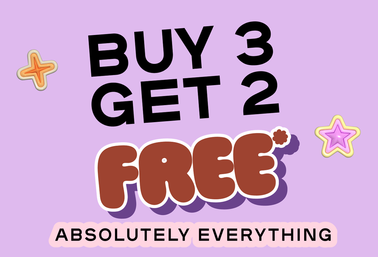 Buy 3 Get 2 Free Everything