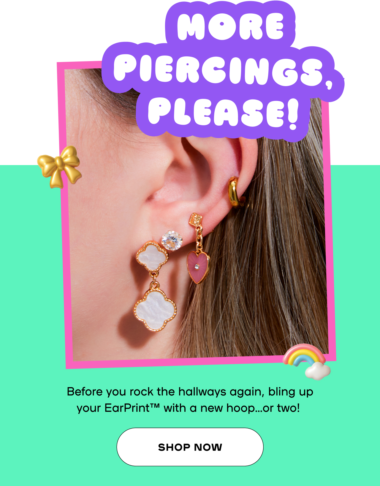 Before you rock the hallways again, blin up your EarPrint with a new hopp or two - Shop now