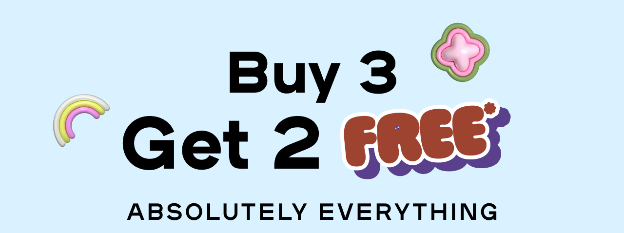Buy 3 Get 2 Free Everything