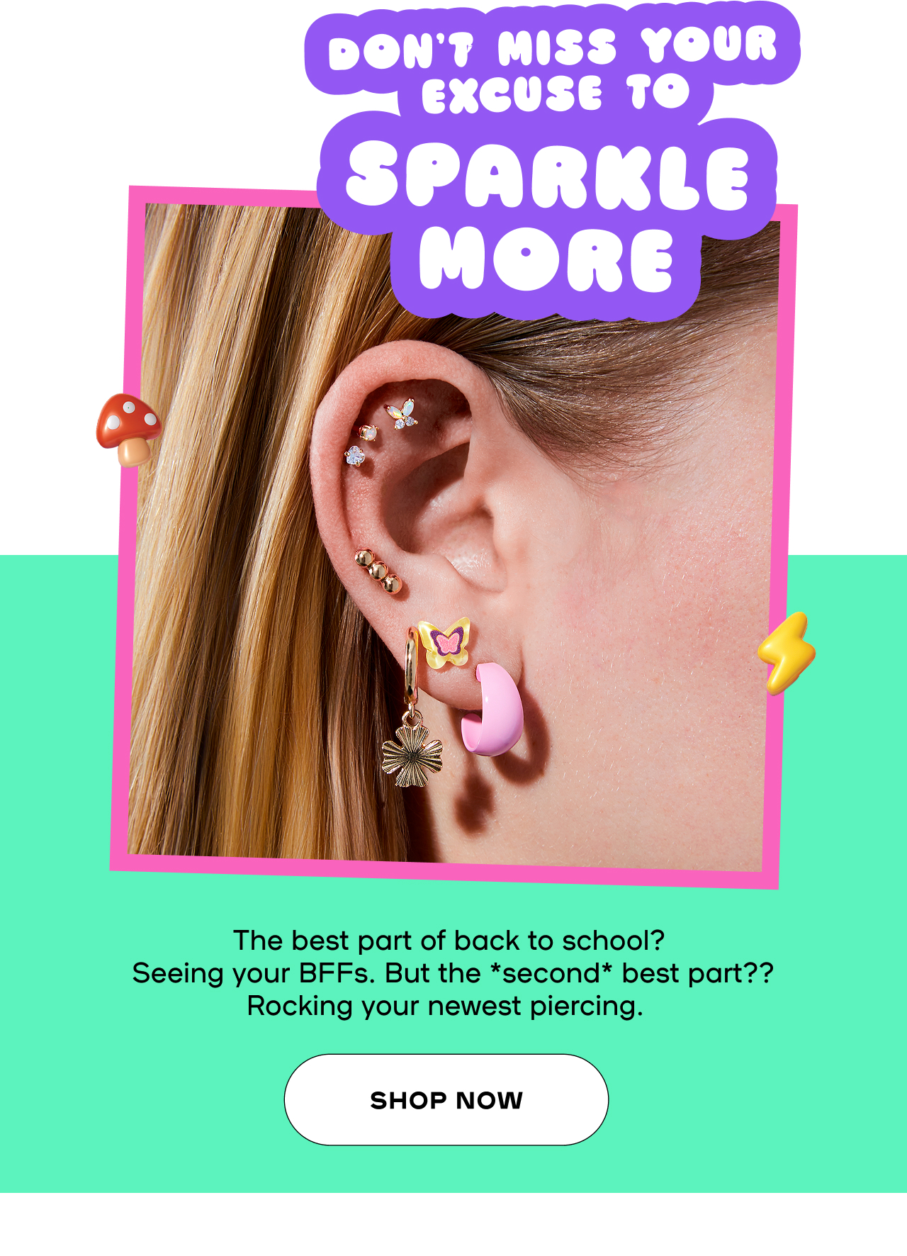 Before you rock the hallways again, blin up your EarPrint with a new hopp or two - Shop now