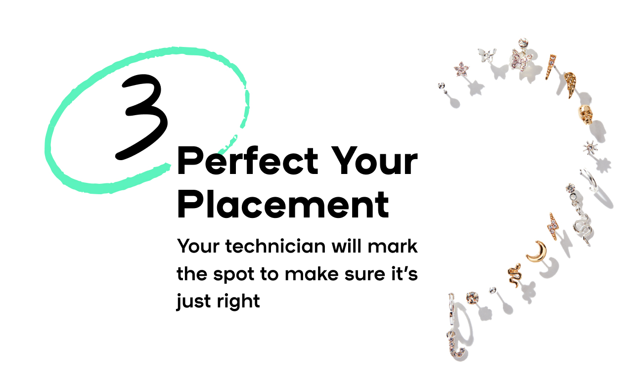 3 Perfect Your Placement  Your technician will carefully mark the spot to make sure it's just right