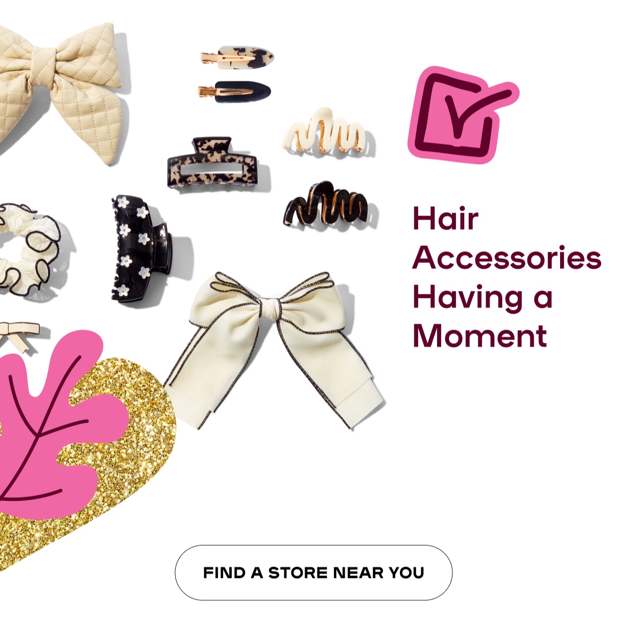 Hair accesories having a moment