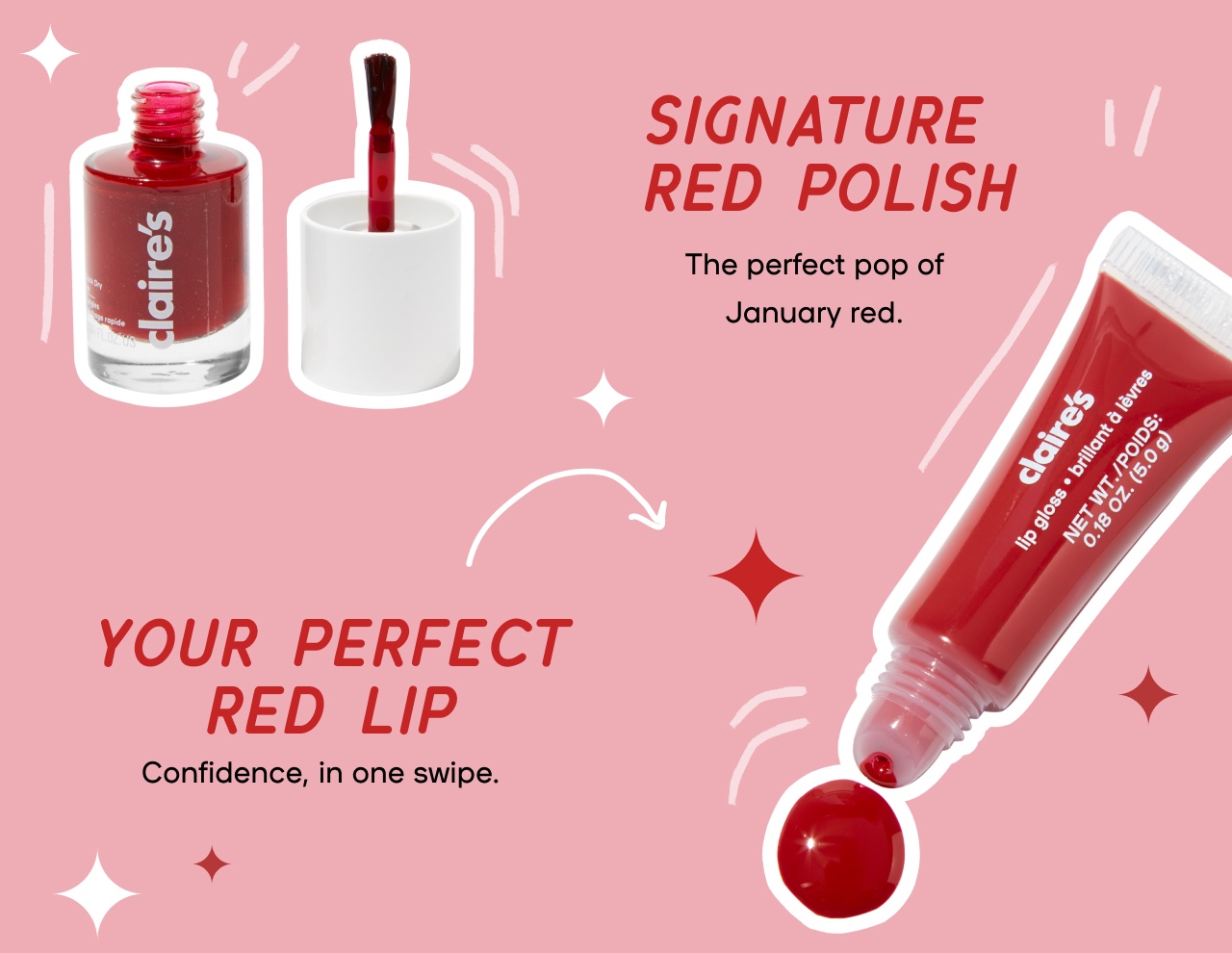 January Edit Sparkle in your signature shade - Capricorn? acquarius? January Birthday? This is your moment - own your month in style.. January Stone Garnet: a deep red symbol of love and protection. January Garnet Drops - Your birthstone moment, every day. - Signature Red Polish- The perfect pop of January red - Your perfect red lip. Confindence, in one swipe.