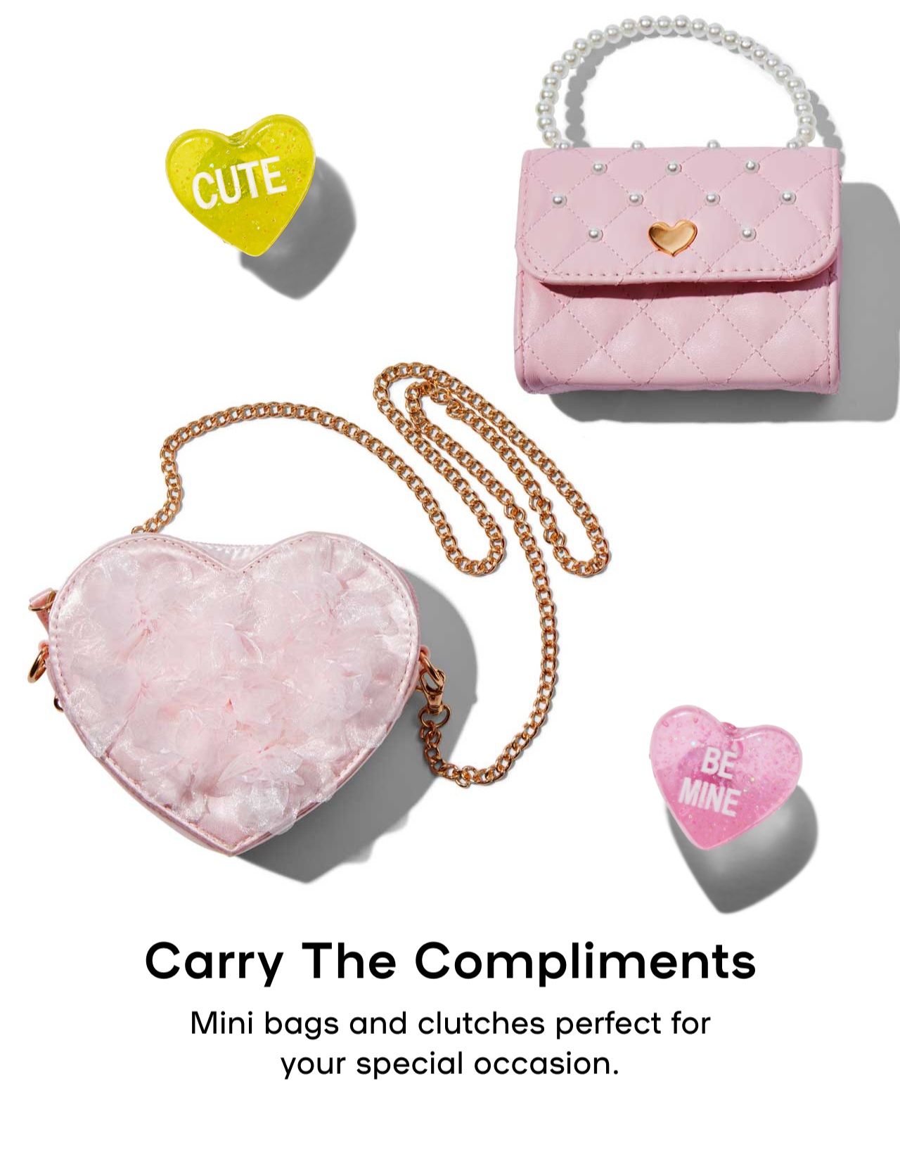 Carry the Compliments - Mini Bags and clutches perfect for your special ocassssion.