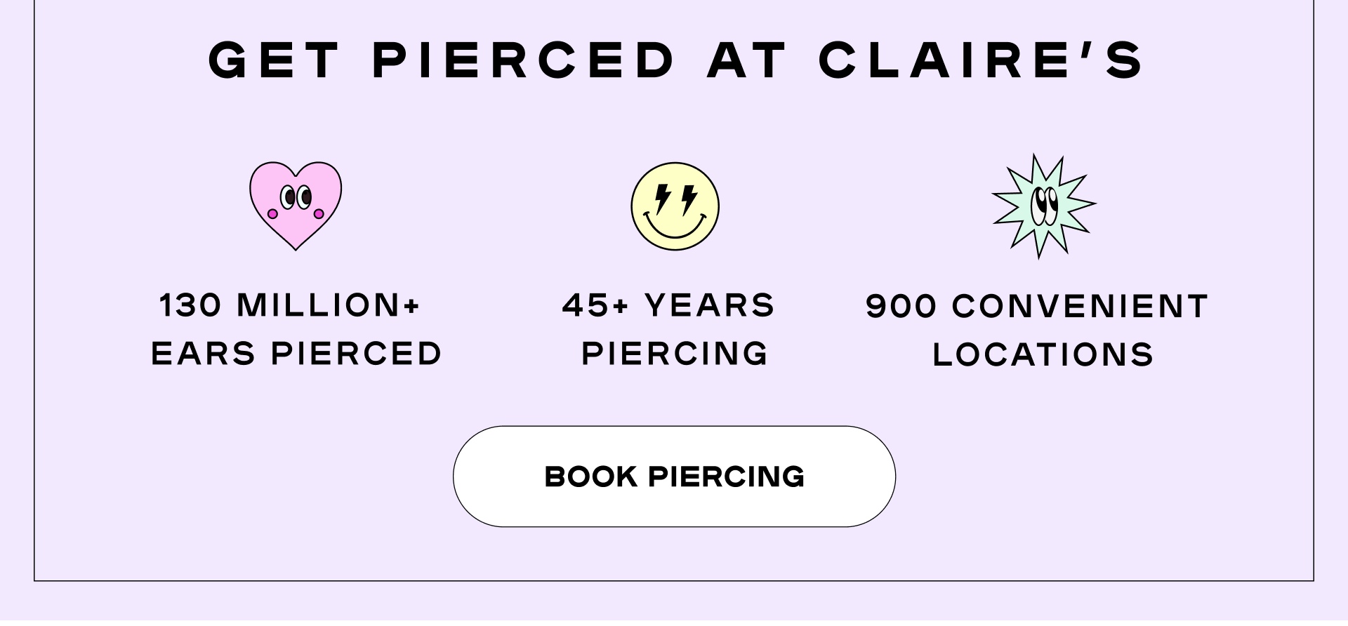 Get Pierced at Claire's- Book a piercing