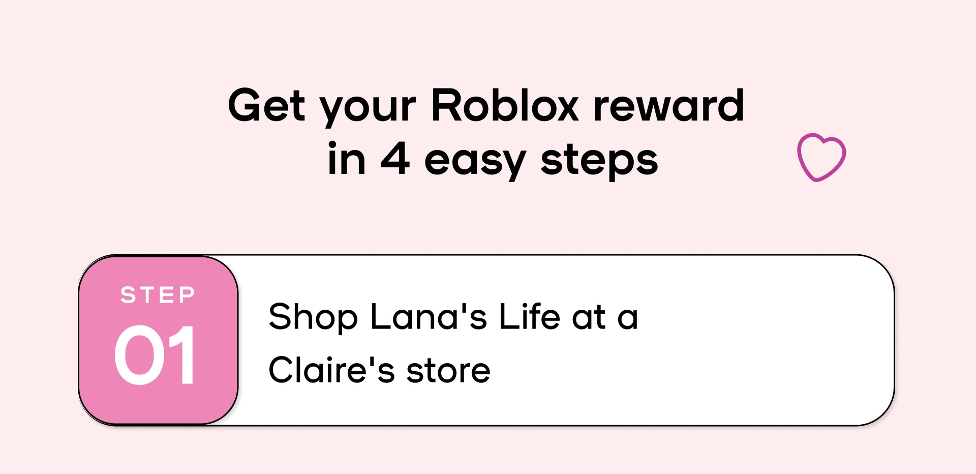 Roblox Reward in 4 steps