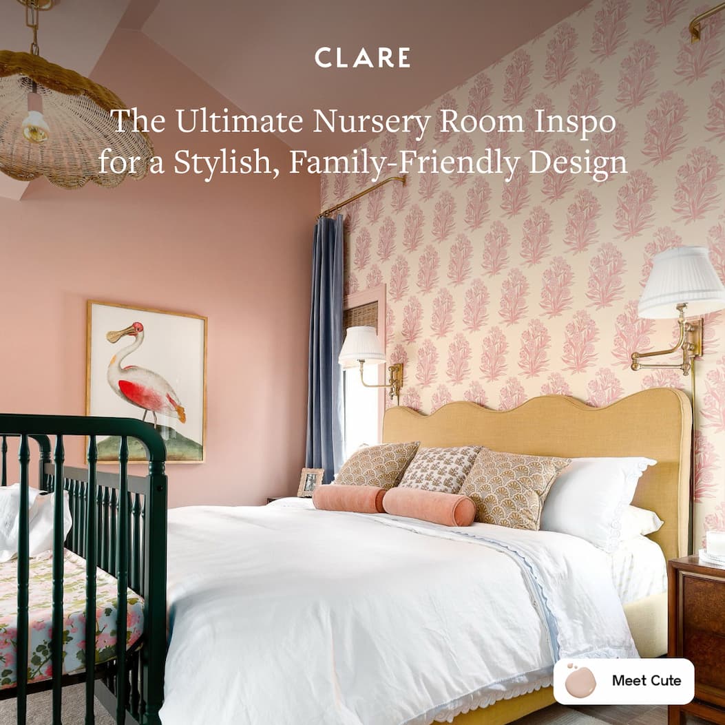 Nursery painted in Meet Cute