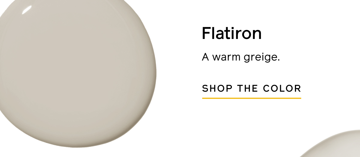Flatiron: A warm greige. SHOP THE COLOR