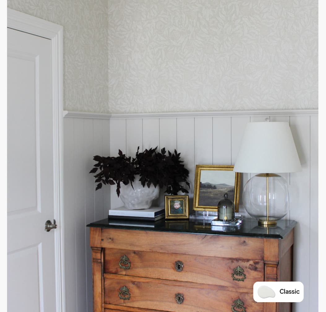 Entryway painted in Classic