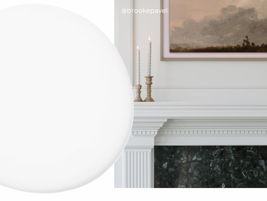Mantel painted in paint color Fresh Kicks