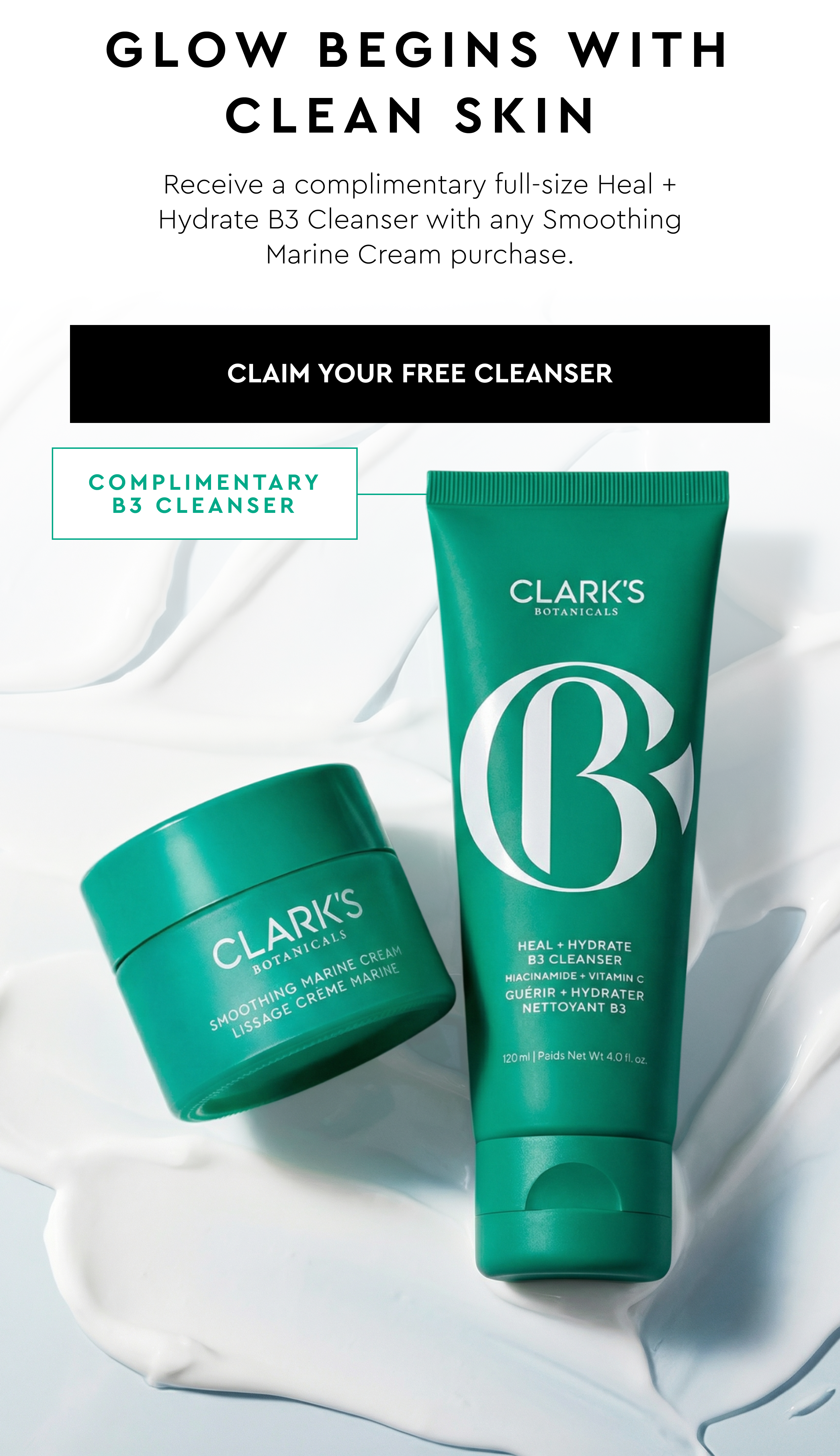 Glow Begins With Clean Skin