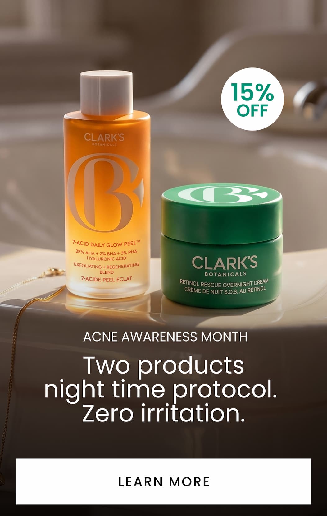Two products night time protocol