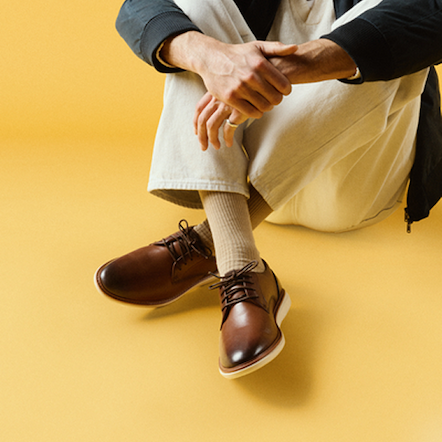 Shop Brantin Plain Dark Tan Leather