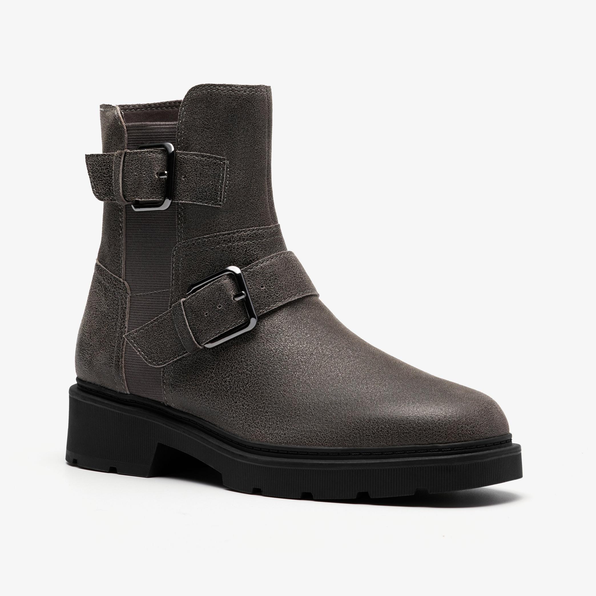 Shop Lauryl Bay Dark Grey Leather