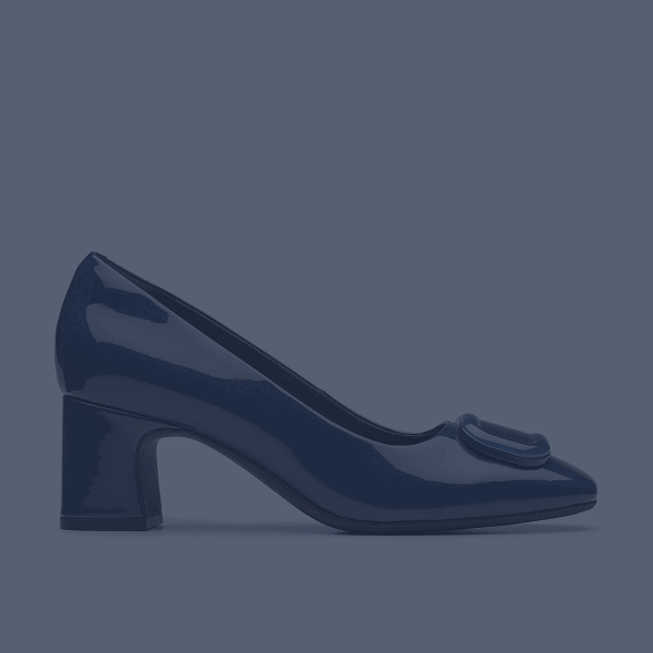 Fernie Trim Navy Patent