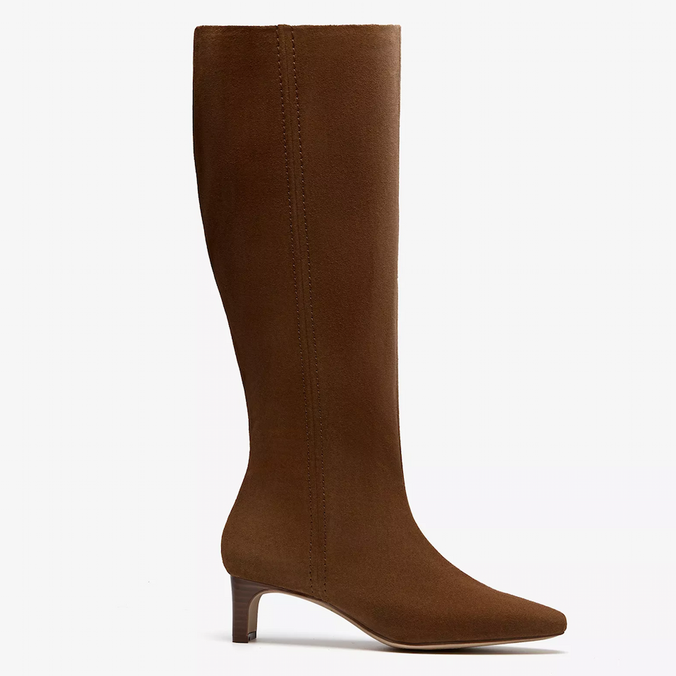 Shop Edina Tall Walnut Suede