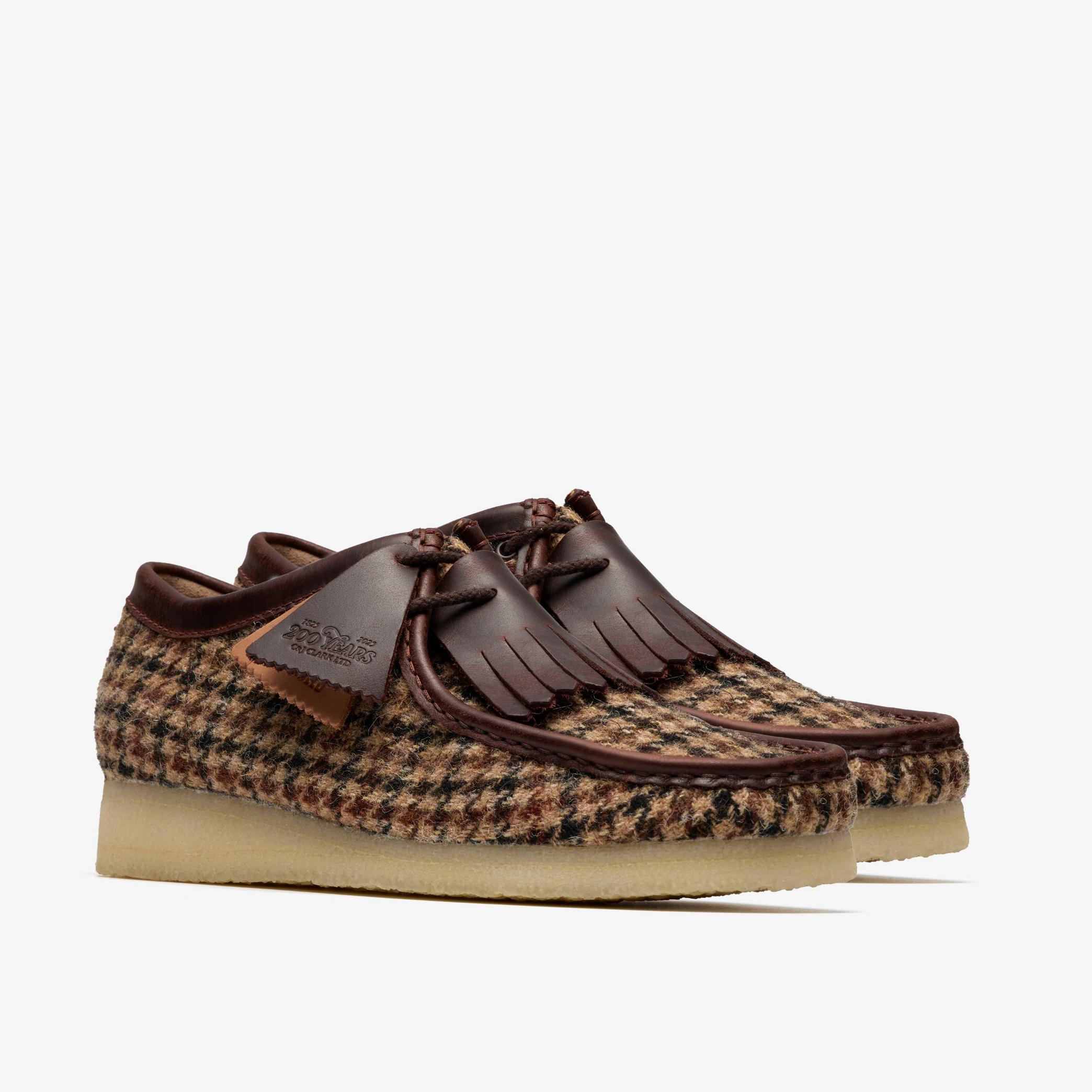 Shop Wallabee Brown Tweed Combination