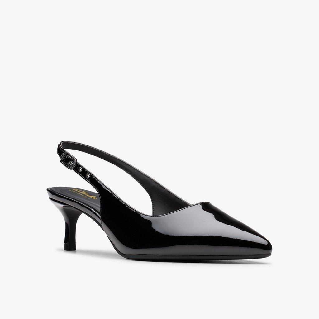 Shop Zarey Sling Black Interest Leather