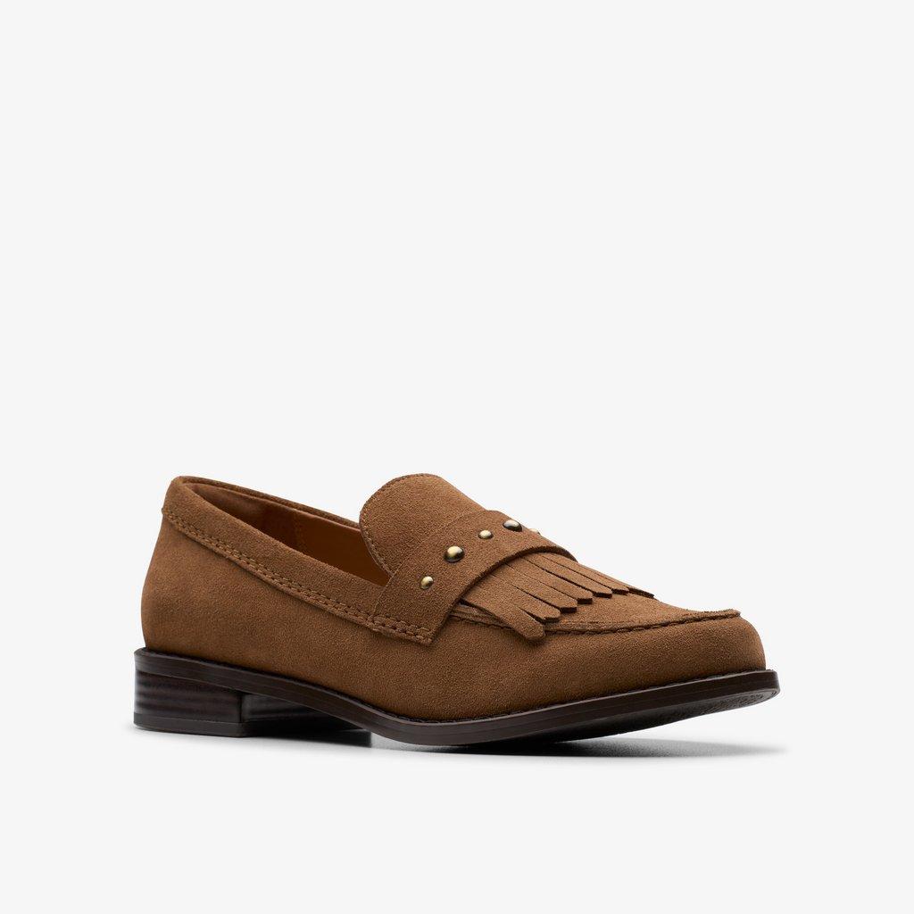 Shop Hana Loafer Walnut Suede