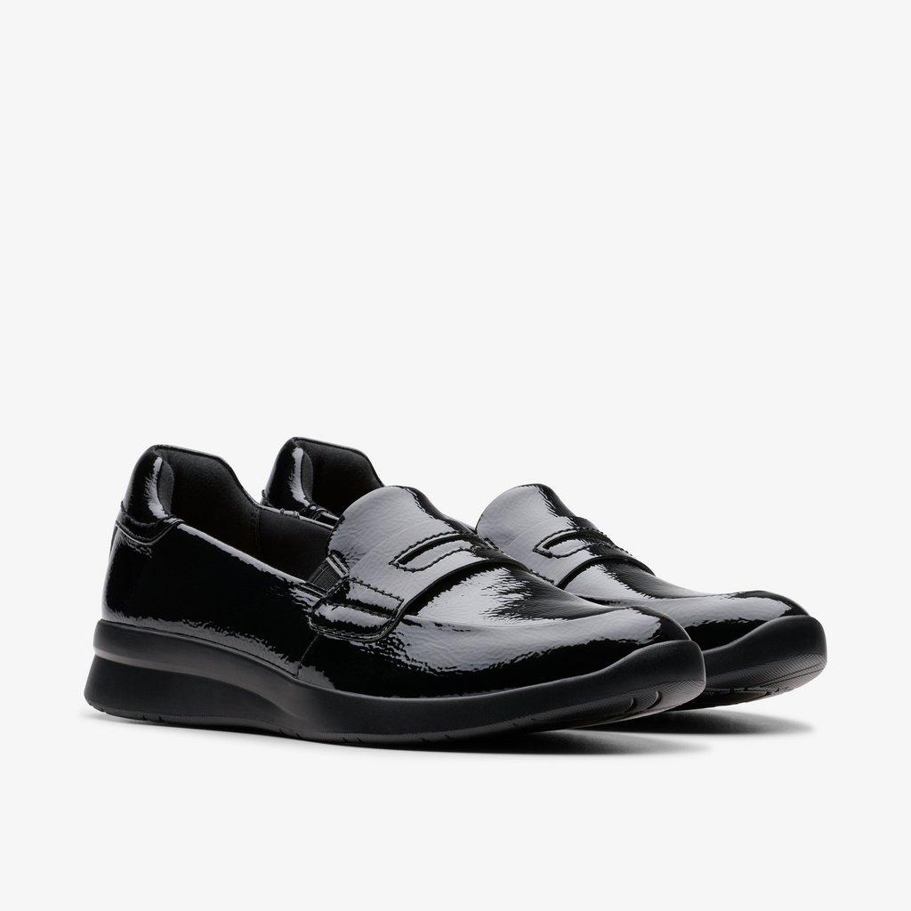Shop Ellowyn Penny Black Crinkle Patent