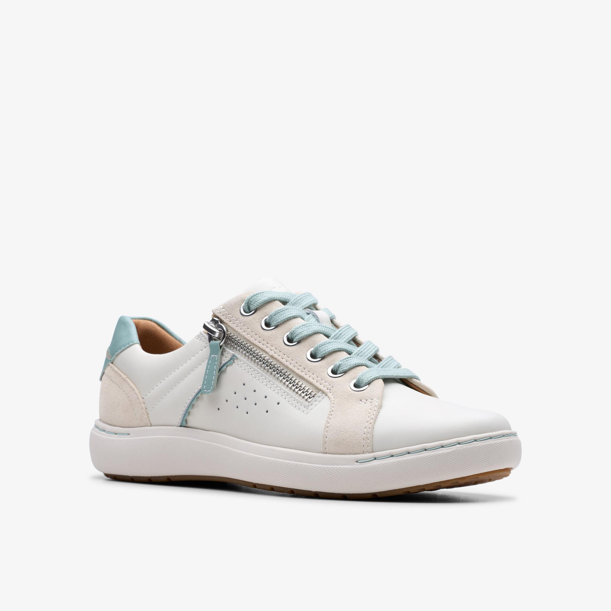Shop Nalle Zen White Combination Leather