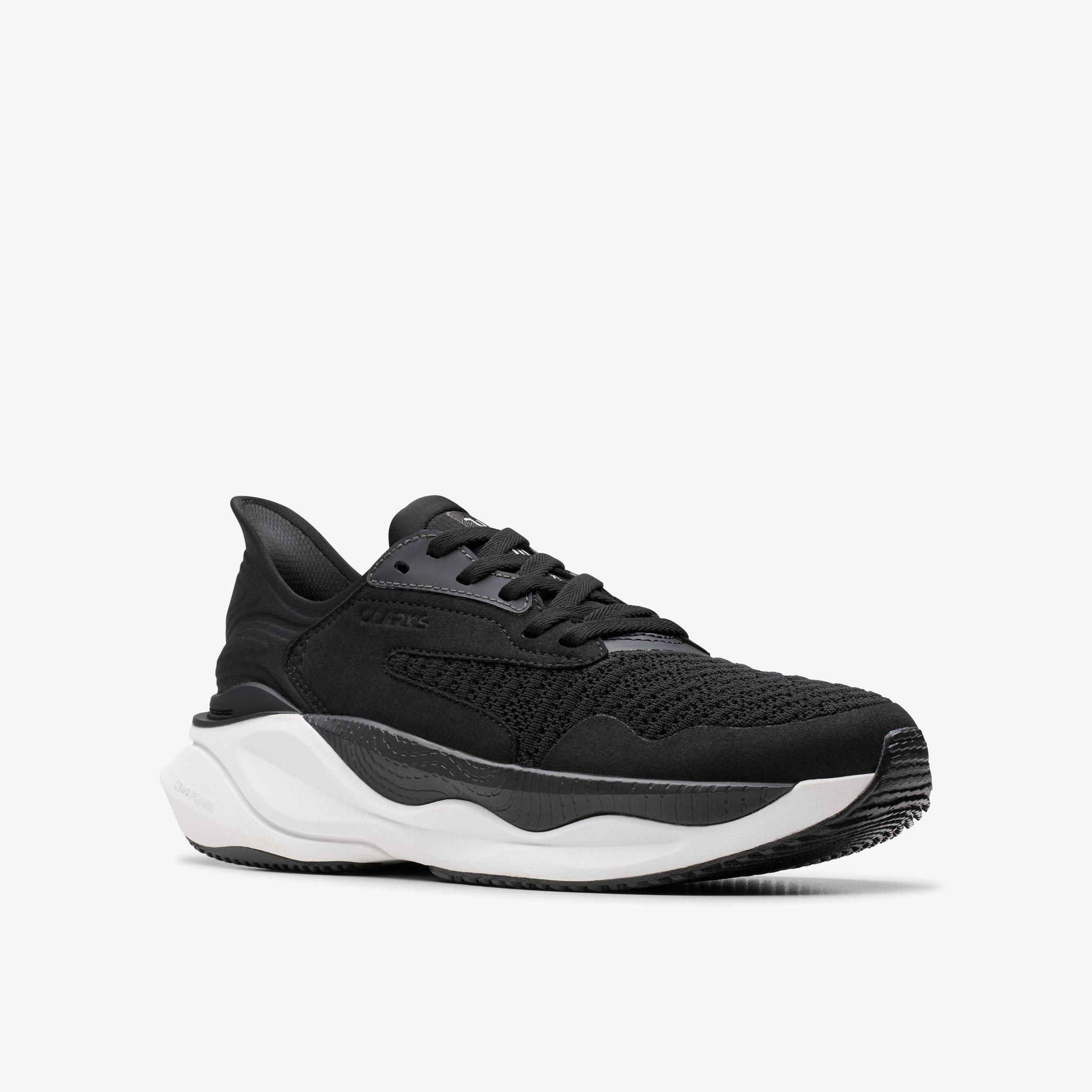 Shop Clarks Pace Black/White