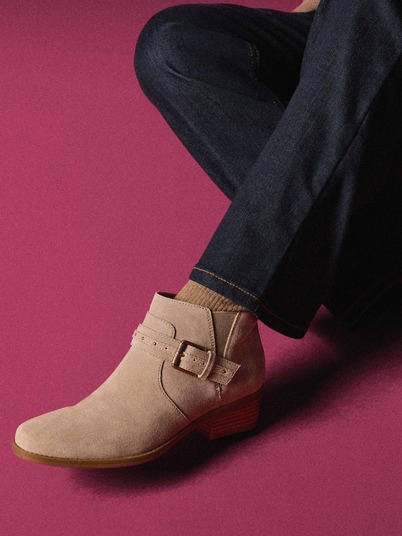 Shop Danyelle Wish Light Taupe Suede