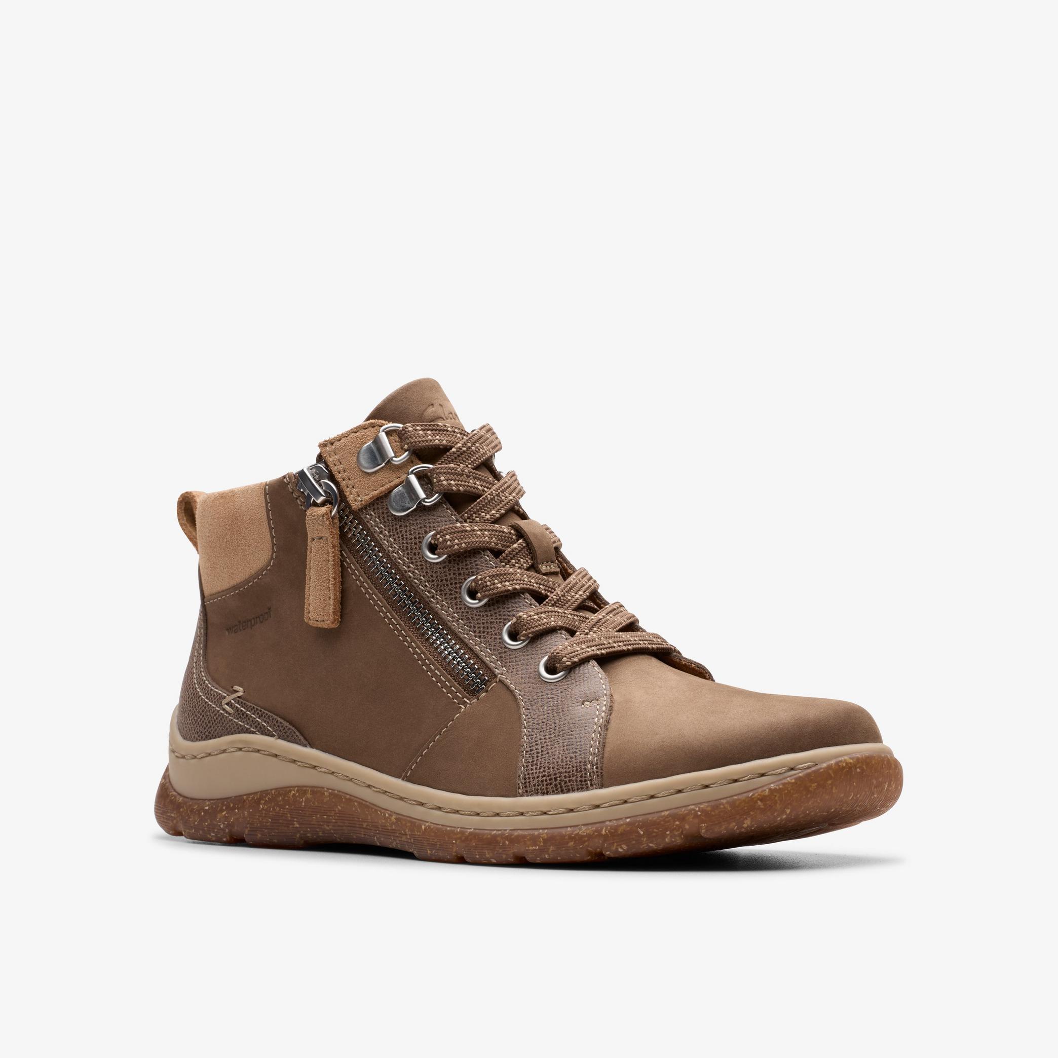 Shop Orlene Top Waterproof Dark Sand Nubuck