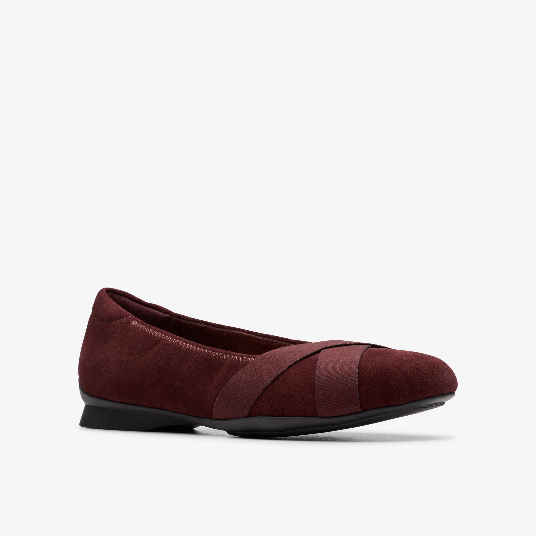 Shop Jazmynn Gem Merlot Suede