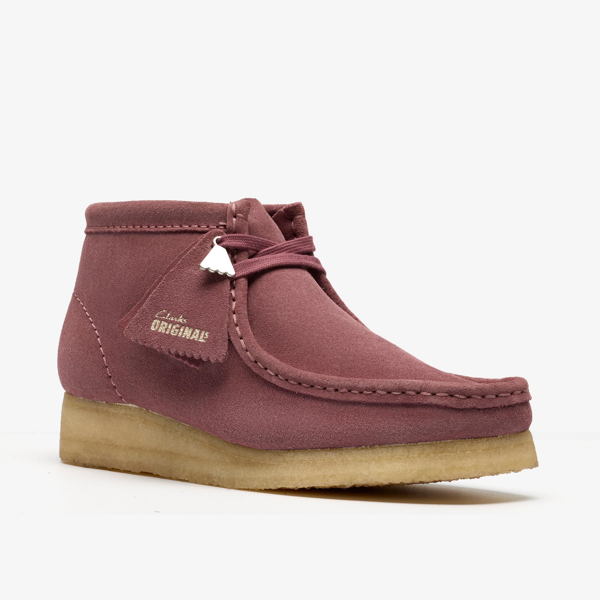 Shop Wallabee Boot Rose Brown Suede