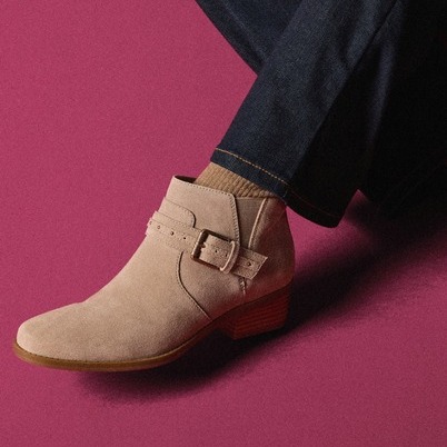 Shop Danyelle Wish Light Taupe Suede