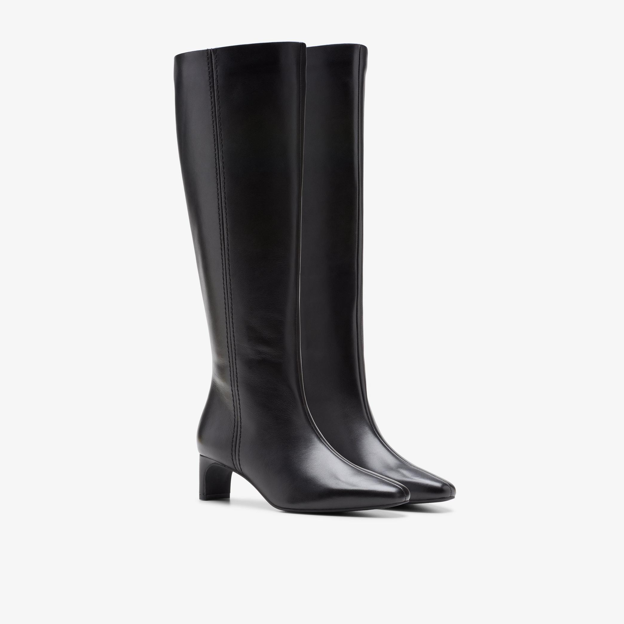 Shop Edina Tall Black Leather